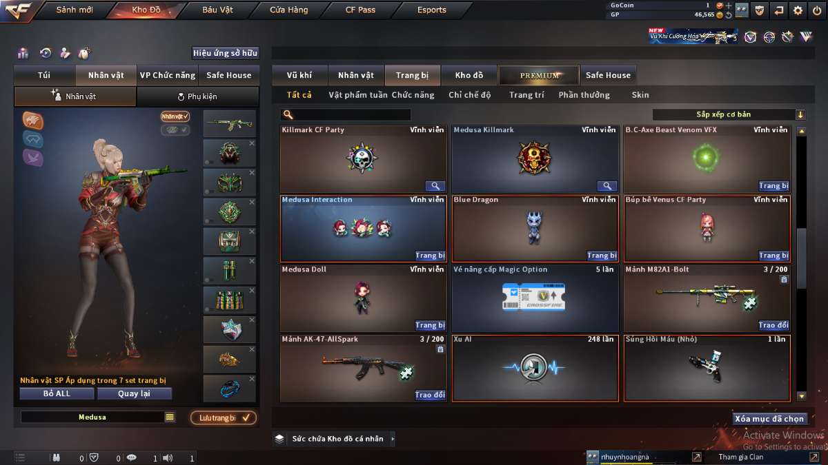 shop acc cf uy tin gia re